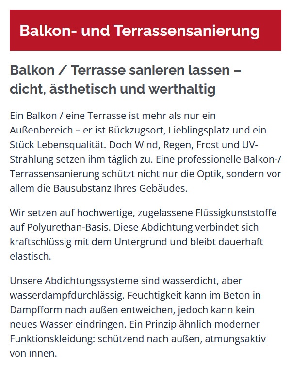 Terrasse durch Terrassen-Sanierung modernisieren